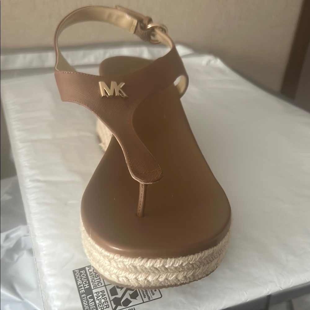 Michael Kors Brown Wedge Sandals